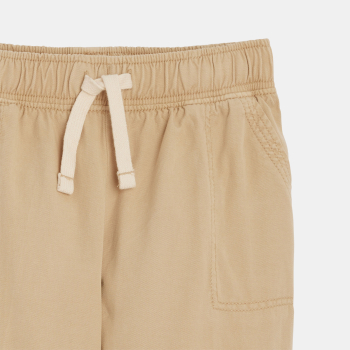 بنطال كارغو من القماش بلون البيج للفتيات